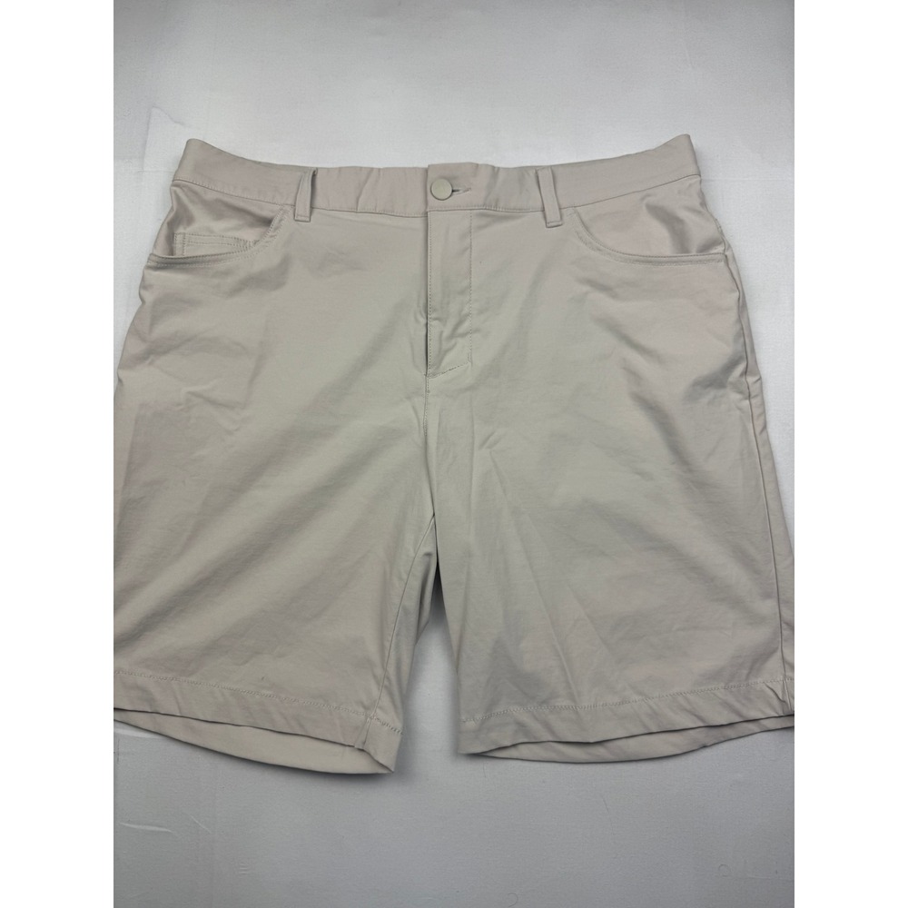 Adidas Golf Shorts 32 Beige Ultimate365 Performance Stretch IK2991